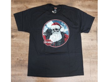 T-Shirt Santa Skull Black