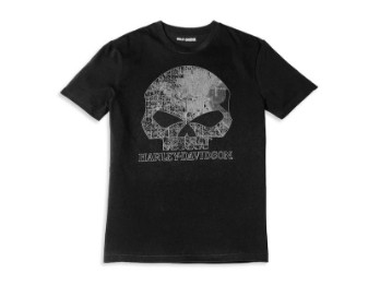 T-Shirt Milwaukee Map Skull Graphic