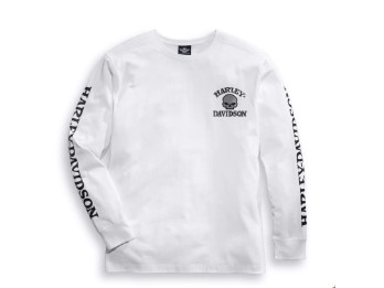 Longsleeve Willi G Skull White