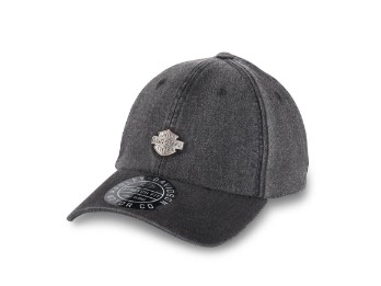 Staple Denim Low Profile Snapback - Schwarzer Denim