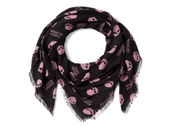97622-26vw_Halstuch schwarz-rosa