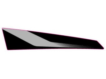 Dekor Kotflügel rechts silber SX 125