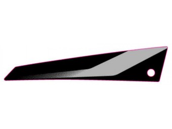 Dekor Kotflügel links silber SX 125