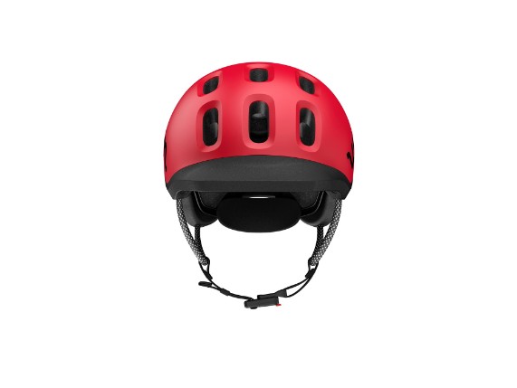 High Res-READY KIDS HELMET_Frontal View_woom red_Product