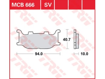 Bremsbeläge MCB666