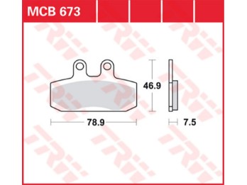 Bremsbeläge MCB673