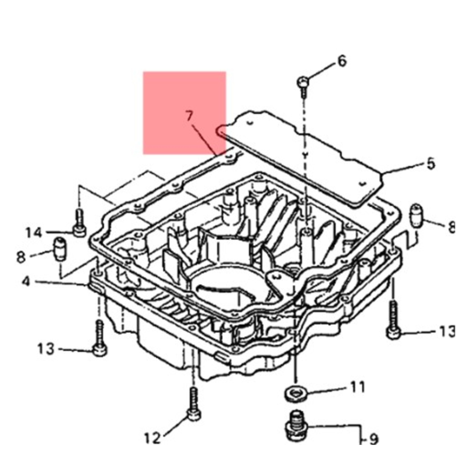 Ölwanne Dichtung | 370x260mm | Für Piaggio Porter & Daihatsu Hijet | 87g