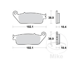 Bremsbeläge hinten TRW Sinter MCB631SH Honda CBR 1000 F ST 1100 Pan European