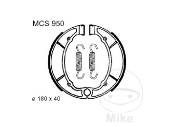 Bremsbacken MCS950