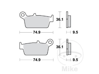 Bremsbeläge MCB575EC