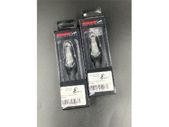 Universal Motorrad LED Blinker Mars schwarz matt (Paar)