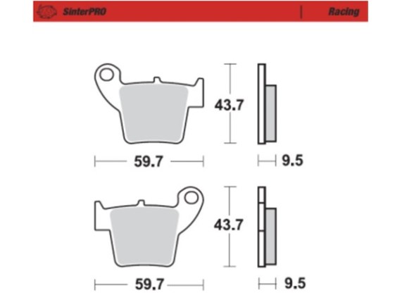 094311, Moto Master Honda Bremsbelag Sinter