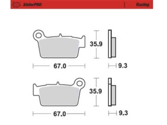 094511, Moto-Master Bremsbelag  MCB 739 SI