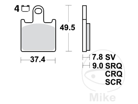 7870172 Bremsklotz Sinter TRW