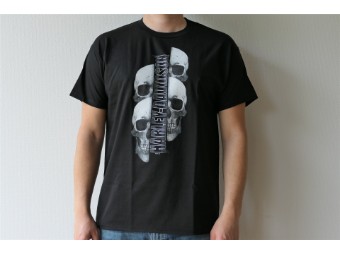 Herren T-Shirt Skull Split