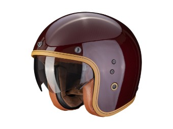 Scorpion Motorradhelm Belfast EVO Carbon solid red 