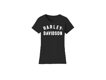 Damen T-Shirt Forever Racer black