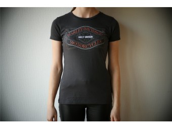 Damen T-Shirt Frame Label