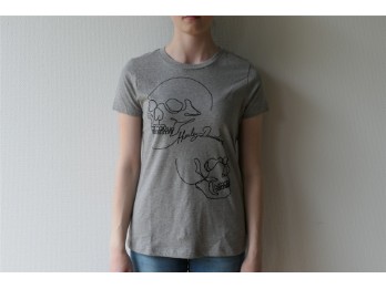 Damen T-Shirt Contour Skull