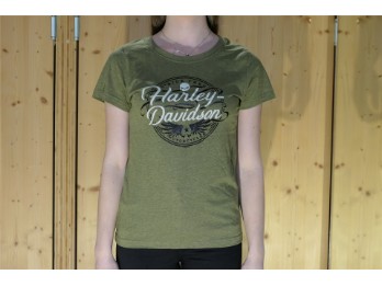 Damen T-Shirt Inked Stamp