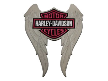 Harley - Davidson Patch H-D Pink B&S Wings 