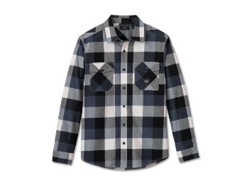 Flannel Shirt Essence Plaid Blau