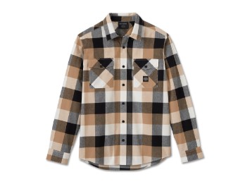 Flannel Shirt Essence Plaid Beige