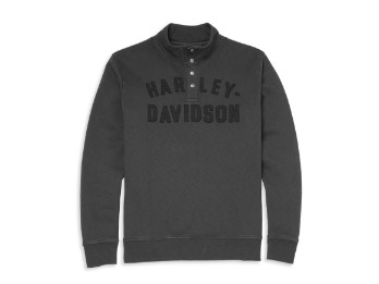 Herren Sweatshirt Mockneck Racer Font