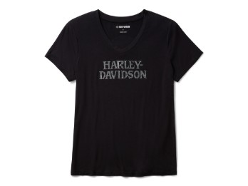 Willie G™ Skull Bling V-Neck Shirt