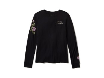 Damen Shirt Rose & Thorn Bling
