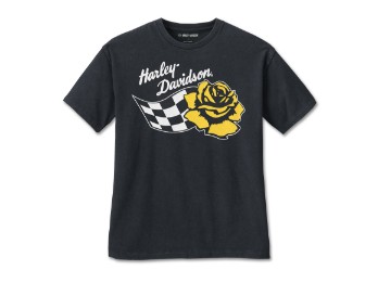 Damen T-Shirt Rose Race Oversized