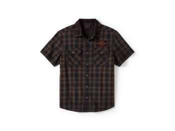Bar & Shield Plaid Short Sleeve Shirt