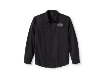 Bar & Shield Solid Long Sleeve Shirt