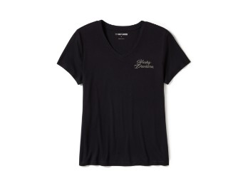 T-Shirt Rose & Thorn Bling