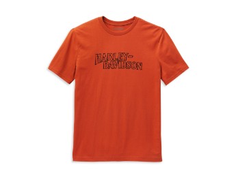 Herren T-Shirt Rally Racer Vintage Orange