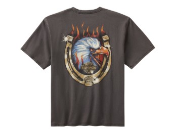 Harley-Davidson x Dickies Herren T-Shirt Heavyweight Flaming Eagle