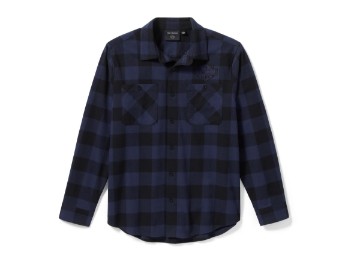 Bar & Shield Buffalo Check Flannel Blue