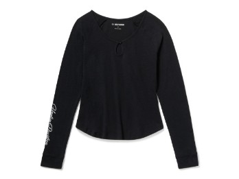 Essential Bling Keyhole Henley