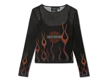 Flames For Days Mesh Top