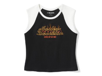 Vintage Flames Sleeveless Raglan