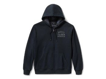 Plaid Lined Zip Hoodie