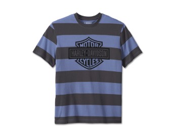 Herren T-Shirt Bar & Shield Stripe