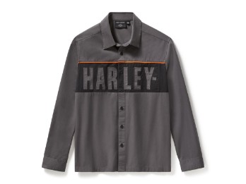 Herren Langarmhemd Essential Mechanics