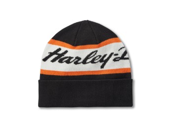 H-D Script Beanie black