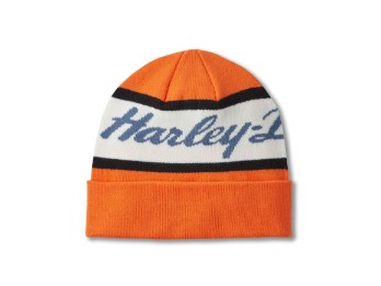 H-D Script Beanie orange