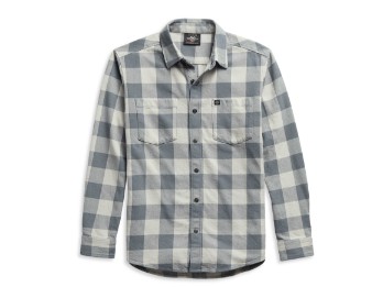 Herren Plaid Shirt #1 Logo