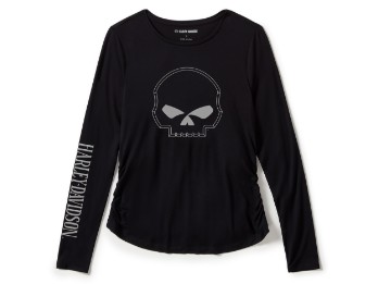 Damen Reglan Longsleeve Willie G Skull