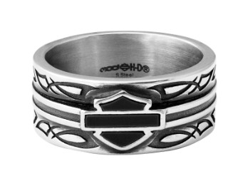 Ring Black Celtic Enamel Band