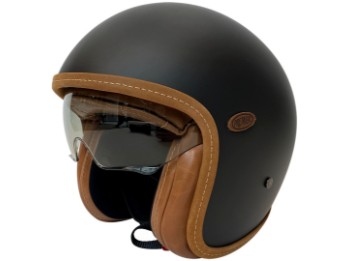 Jet Platinum U9 – Retro Jethelm in Platinum-Finish