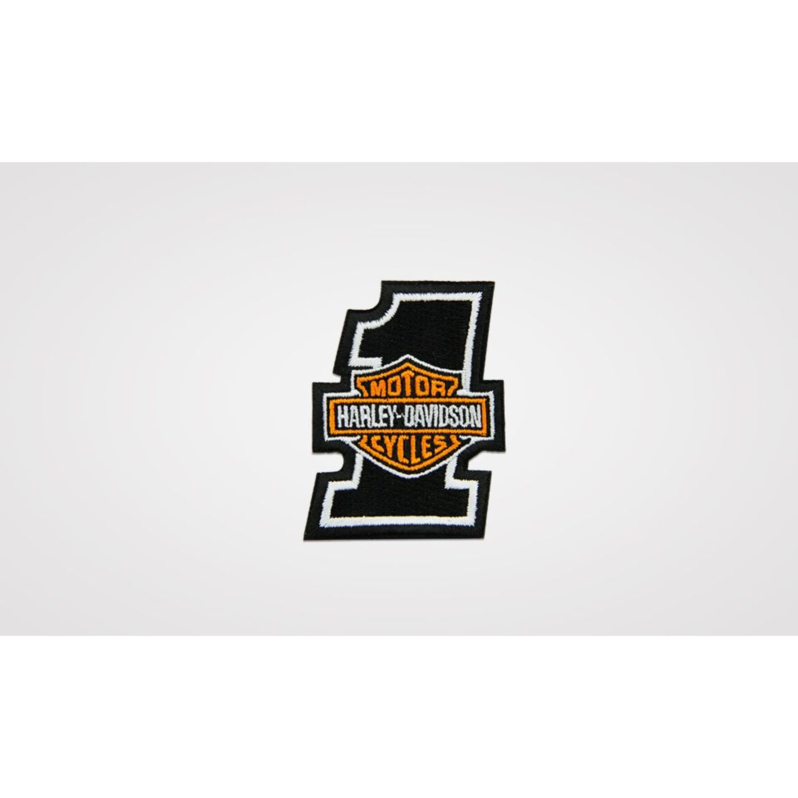 Harley-Davidson Aufnäher 10,2 Cm - Bar & Shield Logo Patch In Orange/Schwarz